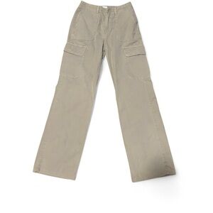 Cute! Zara khaki wide leg cargo pants high rise‎ size 2